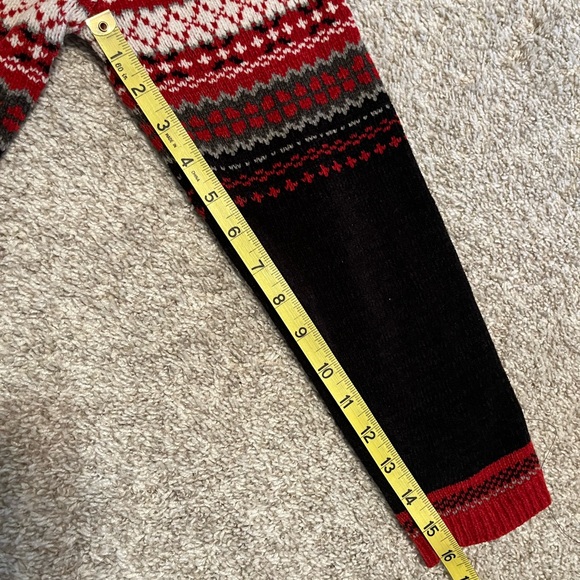 Cozy Red Patterned Cardigan CROFT & BORROW - Picture 8 of 9